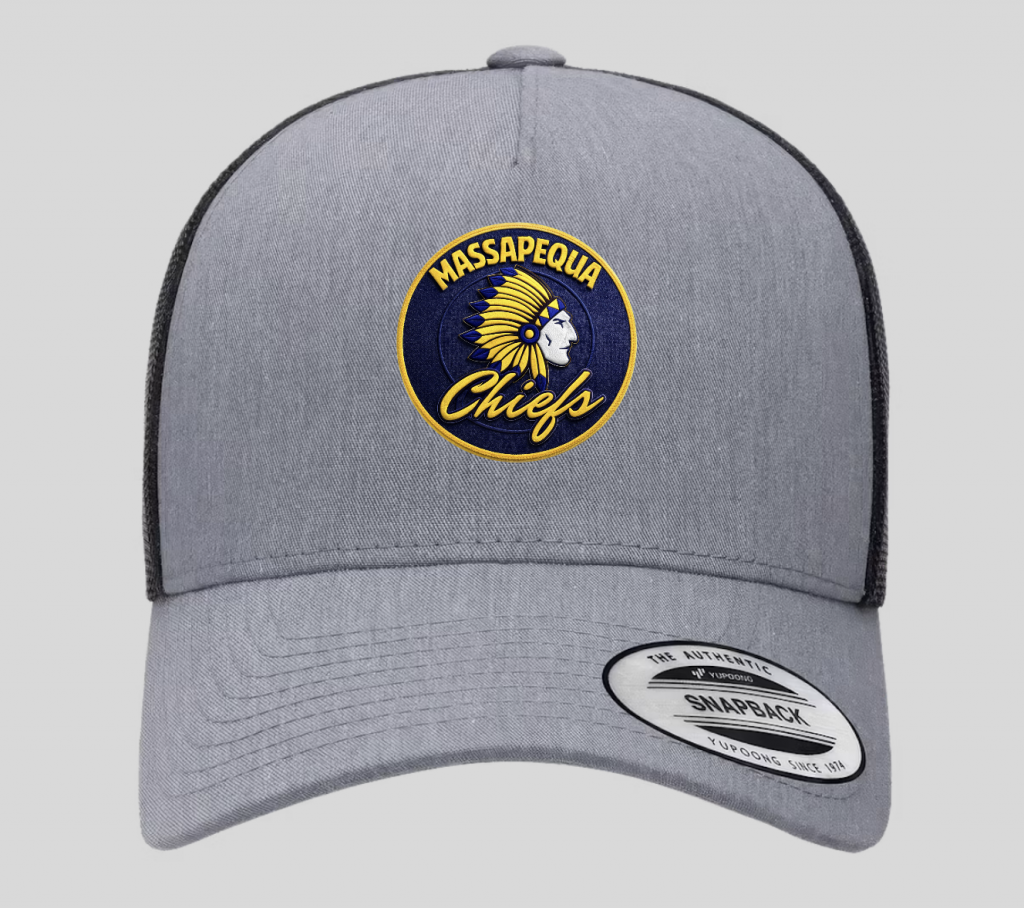 Massapequa School 3D Patch Trucker Snapback Hat